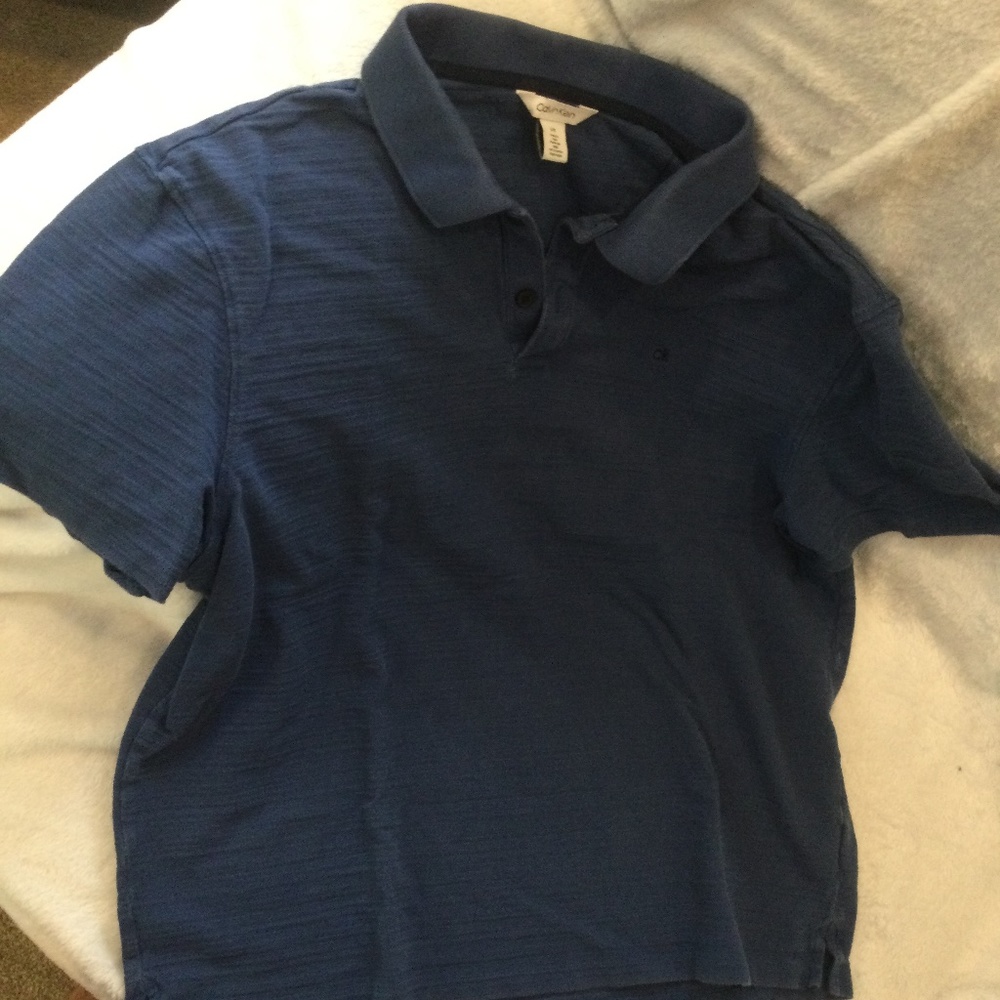 Calvin Klein blue , short sleeved Polo